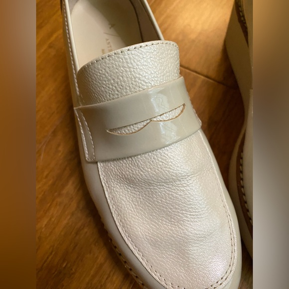 Anthropologie Ilana Platform Loafers in Cream, Size 37 - Picture 4 of 14